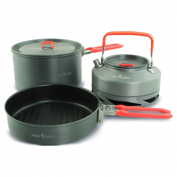 Fox Cookware Medium 3pc Set (Non Stick) i gruppen Outdoor / Friluftskök & Redskap / Kastruller & Stekpannor / Kastruller hos Sportfiskeprylar.se (CCW001)