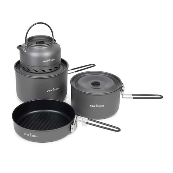 Fox Cookware 4 piece Deluxe Cook Set i gruppen Outdoor / Friluftskök & Redskap / Stormkök & Friluftskök hos Sportfiskeprylar.se (CCW037)