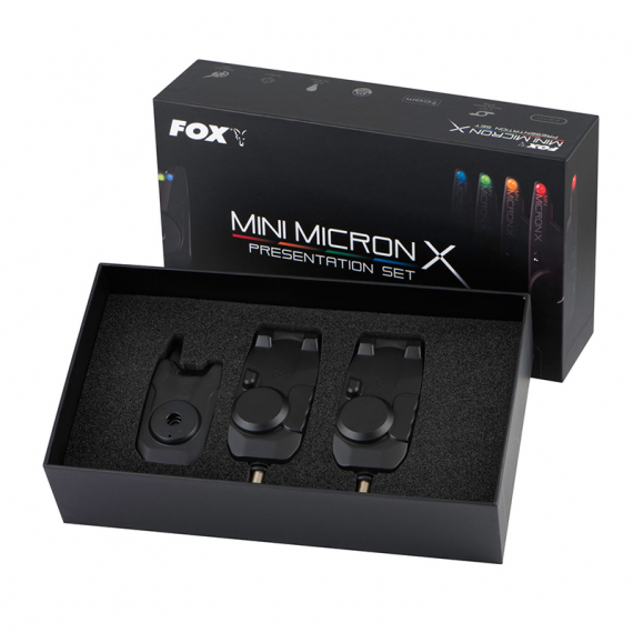Fox Mini Micron X 2 Rod Set i gruppen Verktyg & Tillbehör / Nappalarm & Indikatorer / Nappalarm hos Sportfiskeprylar.se (CEI197)