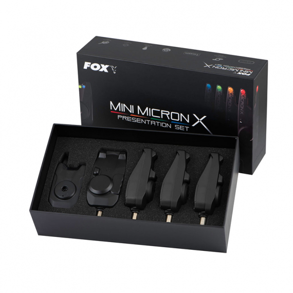 Fox Mini Micron X 4 Rod Set i gruppen Verktyg & Tillbehör / Nappalarm & Indikatorer / Nappalarm hos Sportfiskeprylar.se (CEI199)