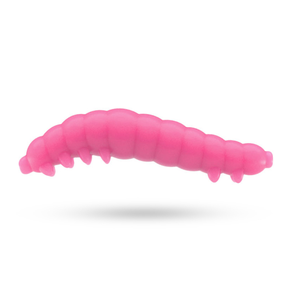 Capt'n Greenfin Boogie Worm 3cm (15-pack) - Pink - Fiskedrag - Jiggar - Gummibeten - Maskar - Worm baits