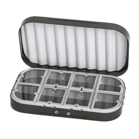 Aluminium box 8 compartments - Grey i gruppen Förvaring / Boxar & Lådor / Flugaskar hos Sportfiskeprylar.se (CH-304)