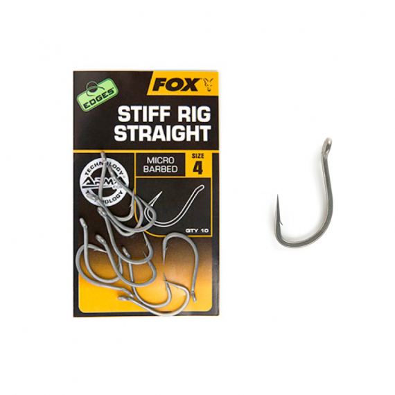 Fox Edges Armapoint Stiff Rig Straight i gruppen Krok & Småplock / Krok / Specimenkrok hos Sportfiskeprylar.se (CHK160r)