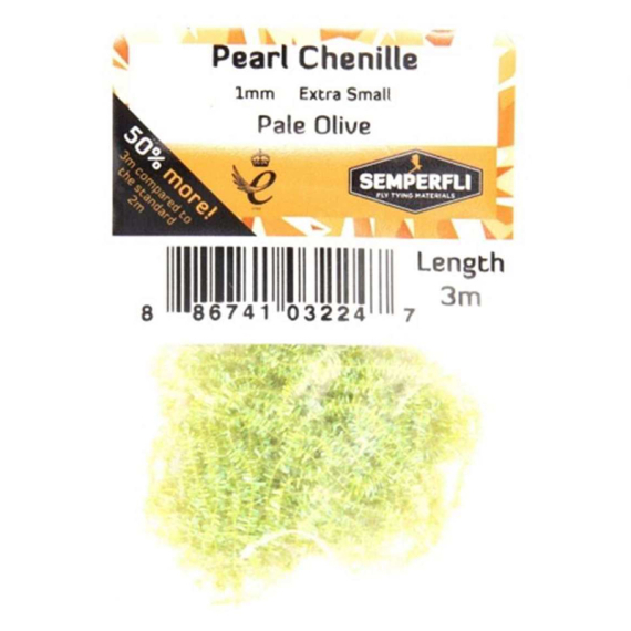Semperfli Pearl Chenille 1mm - Pale Olive i gruppen Krok & Småplock / Flugbindning / Flugbindningsmaterial / Garn & Chenille hos Sportfiskeprylar.se (CPSC001POL)