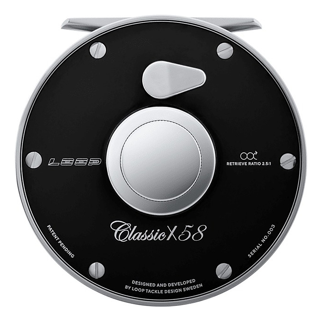 Loop Classic X Reel Black i gruppen Fiskerullar / Flugfiskerullar & Extraspolar / Flugrullar hos Sportfiskeprylar.se (CRXB5-8Lr)