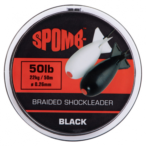 Spomb Braided Leader 22kg/50lb 50m Black i gruppen Fiskelinor / Flätlinor & Superlinor hos Sportfiskeprylar.se (DBL002)
