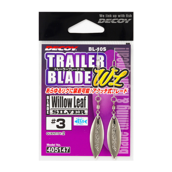 Decoy BL-10S Trailer Blade WL Silver i gruppen Krok & Småplock / Spinnerbait-riggar & Blades hos Sportfiskeprylar.se (DBL10S2r)