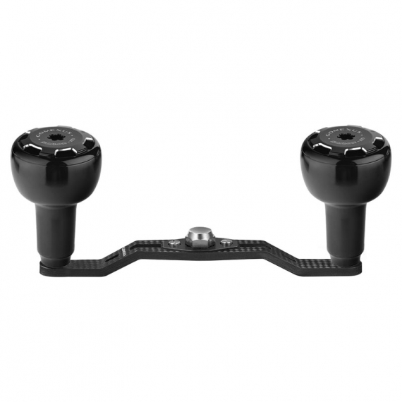 Gomexus Carbon Fiber Double Handle with CNC Knob 7x4mm - Black i gruppen Fiskerullar / Tillbehör Fiskerullar / Vevhandtag hos Sportfiskeprylar.se (DCS105AS30BKSR)