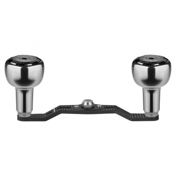 Gomexus Carbon Fiber Double Handle with CNC Knob 7x4mm - Smoke i gruppen Fiskerullar / Tillbehör Fiskerullar / Vevhandtag hos Sportfiskeprylar.se (DCS105AS30SKBK)
