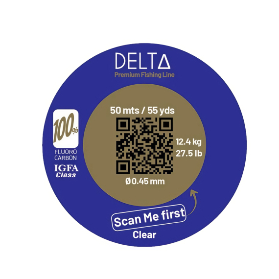 DELTA 100% Fluorocarbon C.TESTED i gruppen Fiskelinor / Fluorocarbonlinor hos Sportfiskeprylar.se (DELTAFLUOR504r)