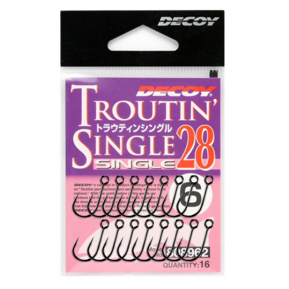 Decoy Single28 Troutin Single i gruppen Krok & Småplock / Krok / Enkelkrok hos Sportfiskeprylar.se (DS284r)