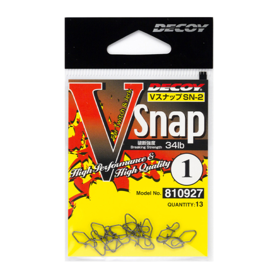 Decoy SN-2 V Snap i gruppen Krok & Småplock / Beteslås / Hakbeteslås hos Sportfiskeprylar.se (DSN2V0r)