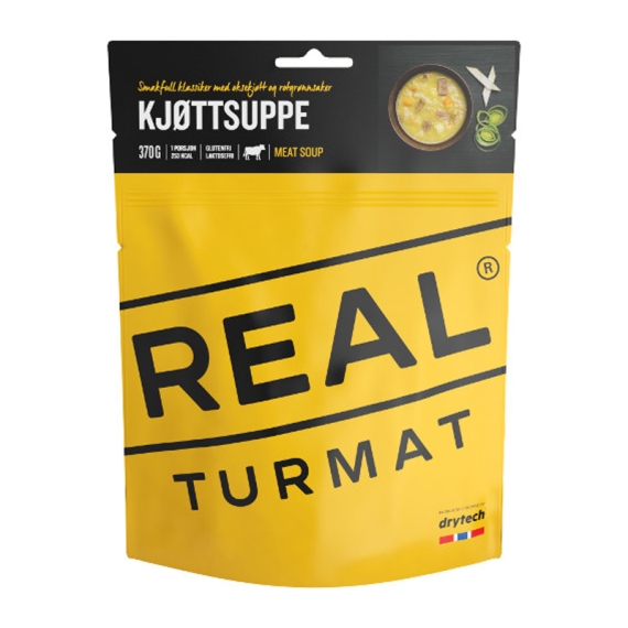 Real Turmat Beef Soup i gruppen Outdoor / Friluftsmat / Frystorkad Mat hos Sportfiskeprylar.se (DT6080)