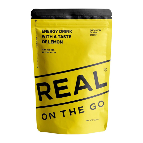 Real Turmat Energy Drink - Lemon i gruppen Outdoor / Friluftsmat / Drycker hos Sportfiskeprylar.se (DT9276)