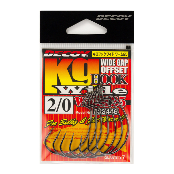 Decoy Worm 25kg Hook Wide (7st) i gruppen Krok & Småplock / Krok / Offsetkrok hos Sportfiskeprylar.se (DW25W20r)