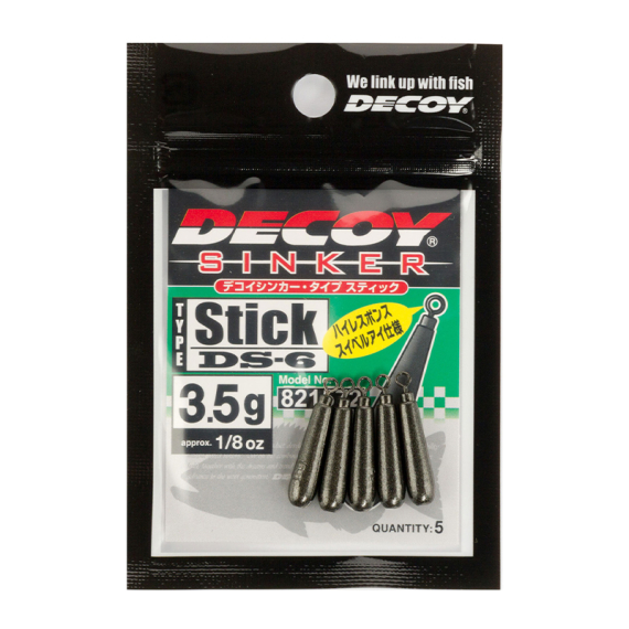 Decoy DS-6 Sinker Type Stick i gruppen Krok & Småplock / Sänken & Vikter / Dropshotsänken hos Sportfiskeprylar.se (DY-DS6STSr)