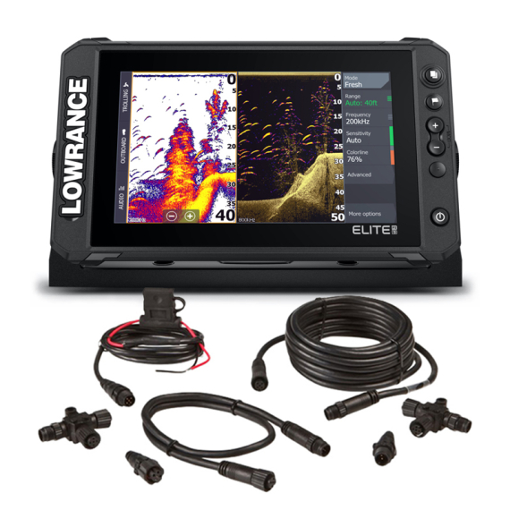 Lowrance Elite FS 9 NMEA 2000 Set i gruppen Marinelektronik & Båt / Ekolod & Plotter / Komboenhet Ekolod & Plotter hos Sportfiskeprylar.se (ELITEFS9NMEASET)