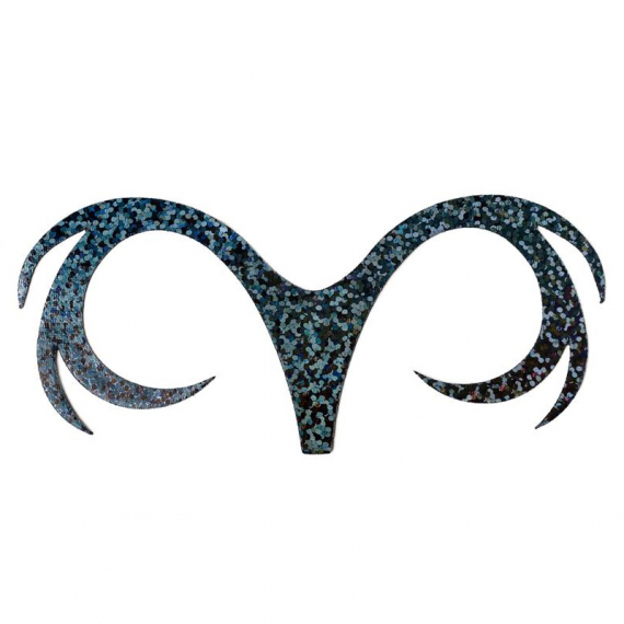 Double Dragon Tails XL 3-pack - Holographic Black i gruppen Krok & Småplock / Flugbindning / Flugbindningsmaterial / Tailar & Svansar hos Sportfiskeprylar.se (F-DDT4105)