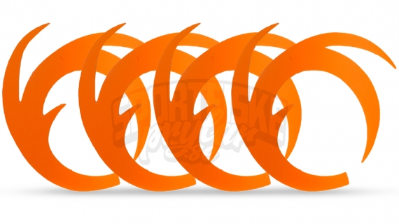 Dragon Tails XL 4-pack, Fluo Orange i gruppen Krok & Småplock / Flugbindning / Flugbindningsmaterial / Tailar & Svansar hos Sportfiskeprylar.se (F-DT4100)