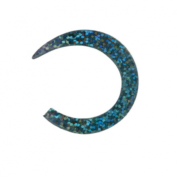 Wiggle Tails M - Holographic Black i gruppen Krok & Småplock / Flugbindning / Flugbindningsmaterial / Tailar & Svansar hos Sportfiskeprylar.se (F-WT1316)