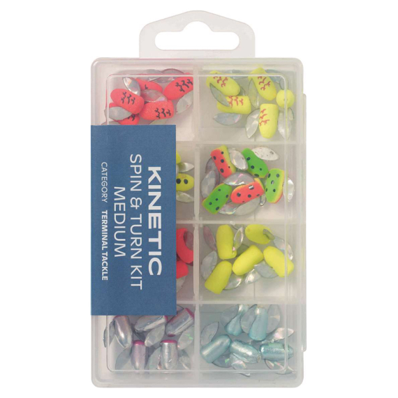 Kinetic Spin&Turn Kit L 40Pcs i gruppen Fiskedrag / Trollingbeten & Trollingskedar / Långedrag hos Sportfiskeprylar.se (F188-L-276)