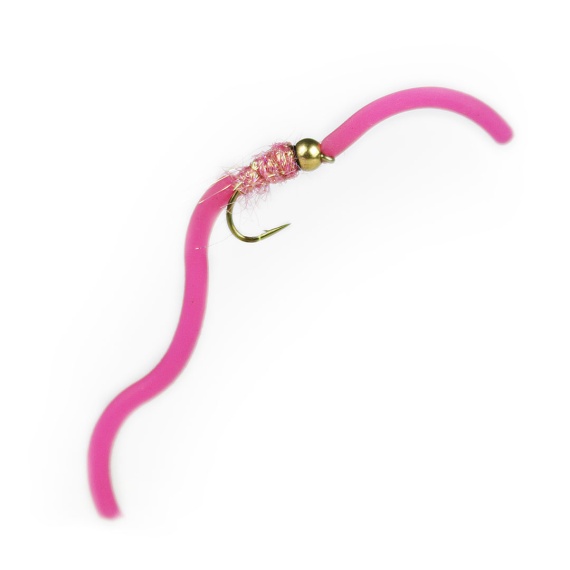 Squirmy Worm Hot Pink BH # 12 i gruppen Fiskedrag / Flugor / Nymfer hos Sportfiskeprylar.se (F30-1060-12)