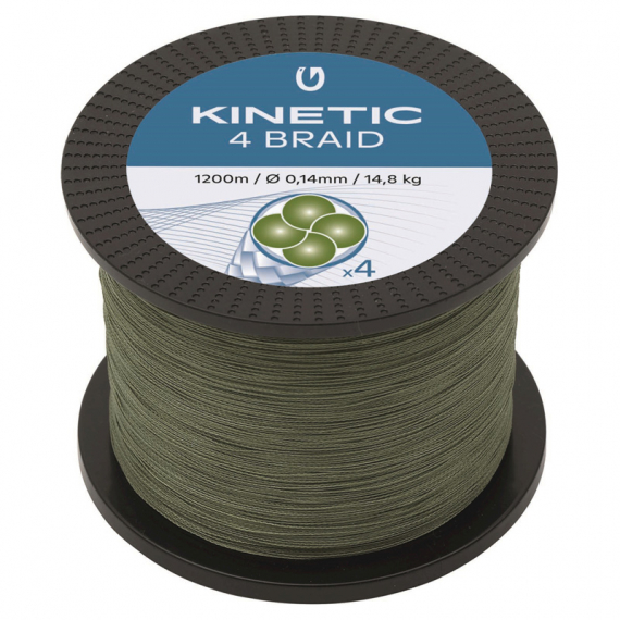 Kinetic 4 Braid 1200m Dusty Green i gruppen Fiskelinor / Flätlinor & Superlinor hos Sportfiskeprylar.se (F505-024r)