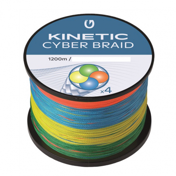 Kinetic 4 Braid 1200m Multi Colour i gruppen Fiskelinor / Flätlinor & Superlinor hos Sportfiskeprylar.se (F506-037-100r)