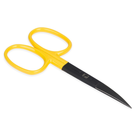 Loon Ergo Curved Hair Scissors - Yellow i gruppen Verktyg & Tillbehör / Tänger & Saxar / Linklippare & Saxar hos Sportfiskeprylar.se (F6960)
