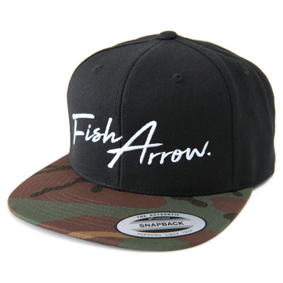 Fish Arrow FA Flat Cap Black/Green Camo i gruppen Kläder & Skor / Kepsar & Huvudbonader / Kepsar / Snapbackkepsar hos Sportfiskeprylar.se (FA-4573251345429)