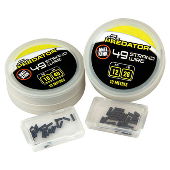 Fox Rage Predator 49 Strand Steel Wire Inkl Crimps i gruppen Krok & Småplock / Tafsar & Tafsmaterial / Tafsmaterial / Wire hos Sportfiskeprylar.se (FAC001r)