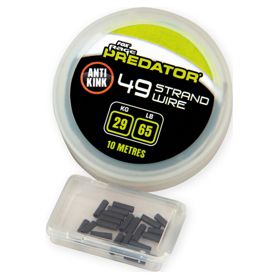Fox Predator 49-Strand Steel Wire 65lb/29kg 10m i gruppen Krok & Småplock / Tafsar & Tafsmaterial / Tafsmaterial hos Sportfiskeprylar.se (FAC077)