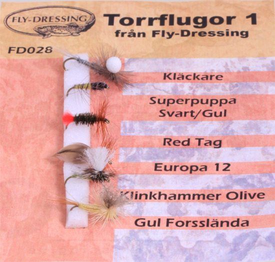 Torrflugor 1 i gruppen Fiskedrag / Flugor / Torrflugor hos Sportfiskeprylar.se (FD028)