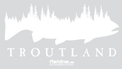 Fishline Troutland sticker i gruppen Övrigt / Klistermärken & Dekaler hos Sportfiskeprylar.se (FL-STICK-T-LAND)