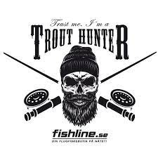 Fishline TROUTHUNTER sticker i gruppen Övrigt / Klistermärken & Dekaler hos Sportfiskeprylar.se (FL-STICK-THUNTER)