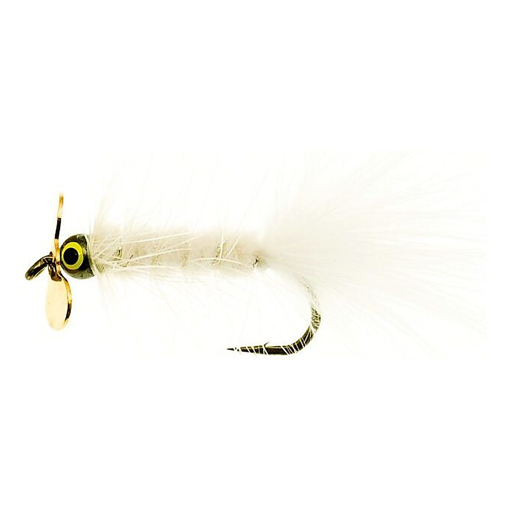 Dog Nobbler Propeller White Kamasan B170 #4 i gruppen Fiskedrag / Flugor / Streamers hos Sportfiskeprylar.se (FL00110)