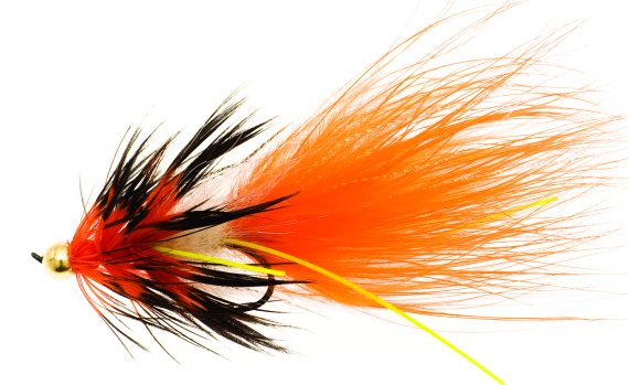 Mega Nobbler Orange/Black TMC 7989 #2 i gruppen Fiskedrag / Flugor / Streamers hos Sportfiskeprylar.se (FL00112)