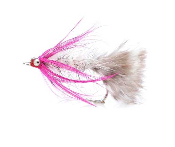 Polarmagnus Pink Grey Daiichi 2220 #6 i gruppen Fiskedrag / Flugor / Streamers hos Sportfiskeprylar.se (FL00509)
