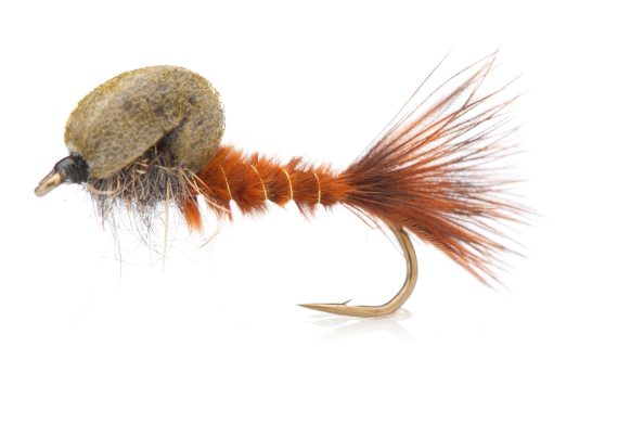 Rocken Kläckare Brown Daiichi 2220 #10 i gruppen Fiskedrag / Flugor / Torrflugor hos Sportfiskeprylar.se (FL02015)