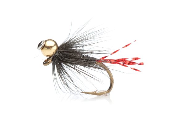 Flash Jig (BH) Black Red Daiichi 1530 #12 i gruppen Fiskedrag / Flugor / Nymfer hos Sportfiskeprylar.se (FL02026)