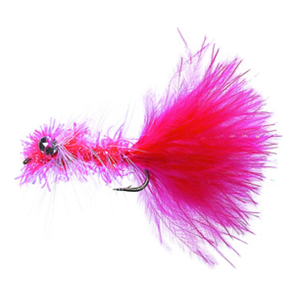 Krystal Bugger Fluo Red Daiichi 1720 #8 i gruppen Fiskedrag / Flugor / Streamers hos Sportfiskeprylar.se (FL21009)