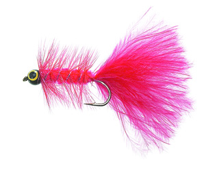 Dog Nobbler Fluo Red Daiichi 2220 #8 i gruppen Fiskedrag / Flugor / Streamers hos Sportfiskeprylar.se (FL21017)