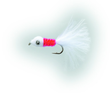 Poppy Nobbler White/Red Daiichi 1710 #8 i gruppen Fiskedrag / Flugor / Streamers hos Sportfiskeprylar.se (FL22004)