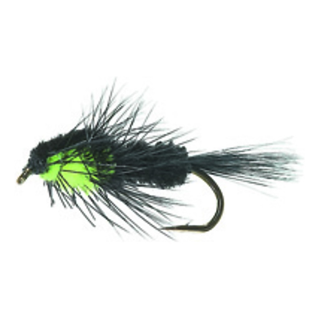Montana Nymph Black/Fluo Green Daiichi 1710 #10 i gruppen Fiskedrag / Flugor / Nymfer hos Sportfiskeprylar.se (FL22010)