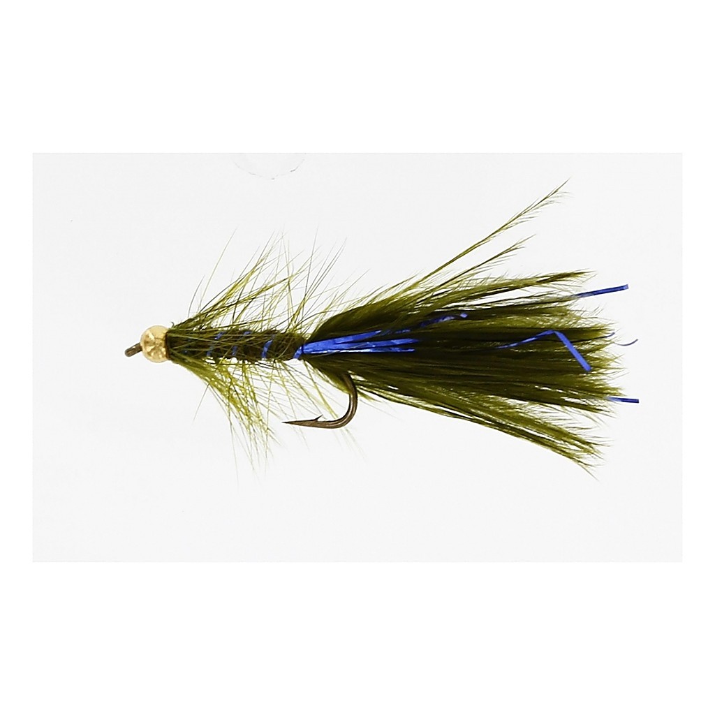 MiniNoblers Olive/Silver Daiichi 1560 #10 i gruppen Fiskedrag / Flugor / Streamers hos Sportfiskeprylar.se (FL22045)