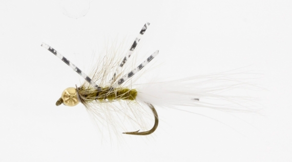X-Fly Goldhead Olive Kamasan B170 #6 i gruppen Fiskedrag / Flugor / Streamers hos Sportfiskeprylar.se (FL22050)