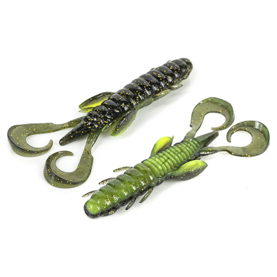Molix Freaky Craw 10cm (5-pack) - UV Watermelon Gold Chart i gruppen Fiskedrag hos Sportfiskeprylar.se (FRC4-453)