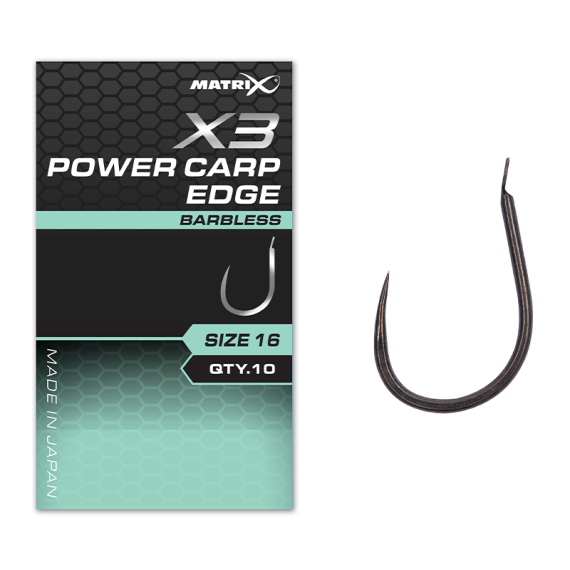 Matrix X3 Power Carp Edge Barbless i gruppen Krok & Småplock / Krok / Enkelkrok hos Sportfiskeprylar.se (GHK174r)