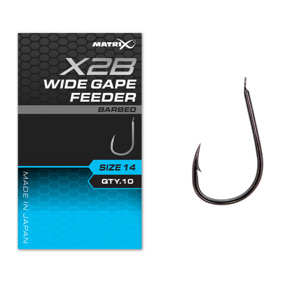 Matrix X2B Wide Gape Feeder Barbed i gruppen Krok & Småplock / Krok / Enkelkrok hos Sportfiskeprylar.se (GHK204r)