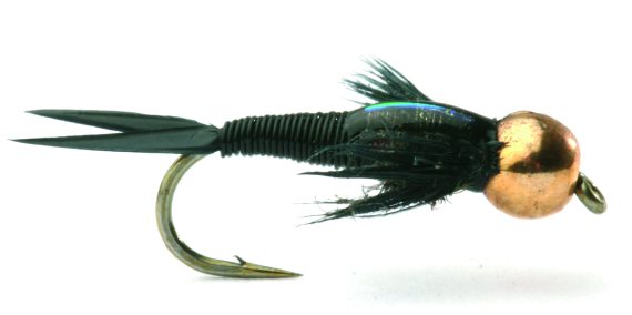 Copper John Black Nymfe Beadhead i gruppen Fiskedrag / Flugor / Nymfer hos Sportfiskeprylar.se (GL45817r)